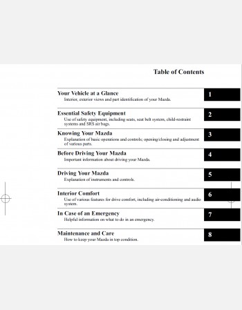 mazda premacy 2012 owners manual
